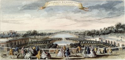 View of the Orangerie and the Grand Canal at Versailles by Jacques Rigaud